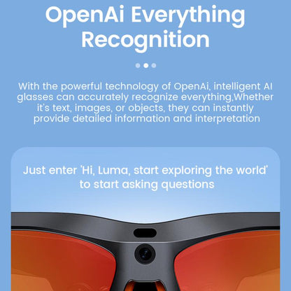 E08 13MP 1080P 30FPS  AI Cycling Smart Glasses with Voice / Calling
