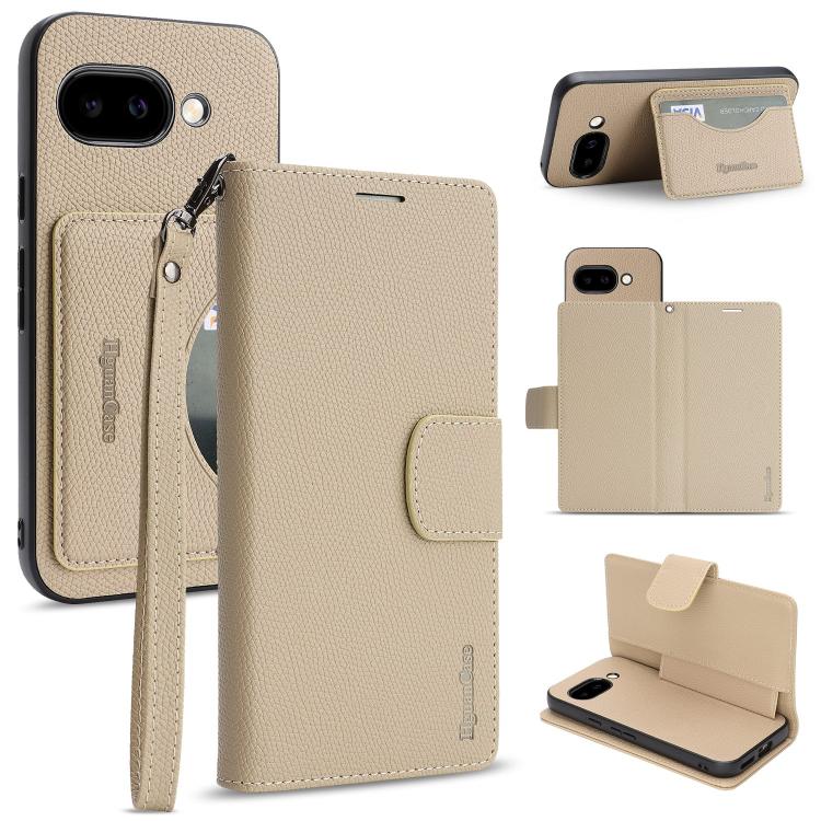 Retro Litchi Texture Vegan Leather Magnetic Wallet Phone Case with Wrist Strap, For Google Pixel 10a, For Google Pixel 10 Pro XL, For Google Pixel 10 / 10 Pro, For Google Pixel 9a, For Google Pixel 9 Pro XL, For Google Pixel 9 / 9 Pro
