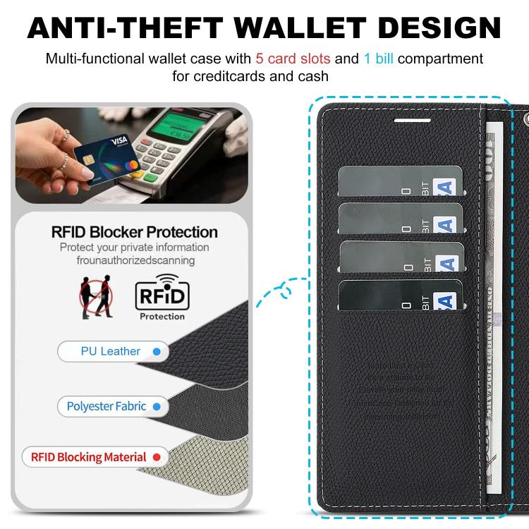Retro Litchi Texture Vegan Leather Magnetic Wallet Phone Case with Wrist Strap, For Google Pixel 10a, For Google Pixel 10 Pro XL, For Google Pixel 10 / 10 Pro, For Google Pixel 9a, For Google Pixel 9 Pro XL, For Google Pixel 9 / 9 Pro