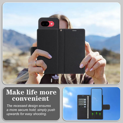 Retro Litchi Texture Vegan Leather Magnetic Wallet Phone Case with Wrist Strap, For Google Pixel 10a, For Google Pixel 10 Pro XL, For Google Pixel 10 / 10 Pro, For Google Pixel 9a, For Google Pixel 9 Pro XL, For Google Pixel 9 / 9 Pro