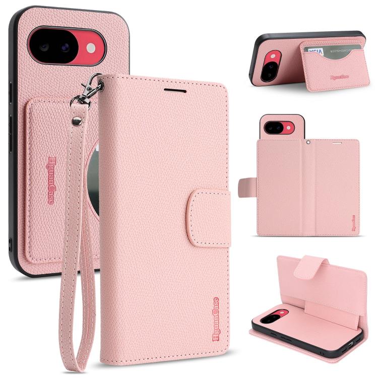Retro Litchi Texture Vegan Leather Magnetic Wallet Phone Case with Wrist Strap, For Google Pixel 10a, For Google Pixel 10 Pro XL, For Google Pixel 10 / 10 Pro, For Google Pixel 9a, For Google Pixel 9 Pro XL, For Google Pixel 9 / 9 Pro