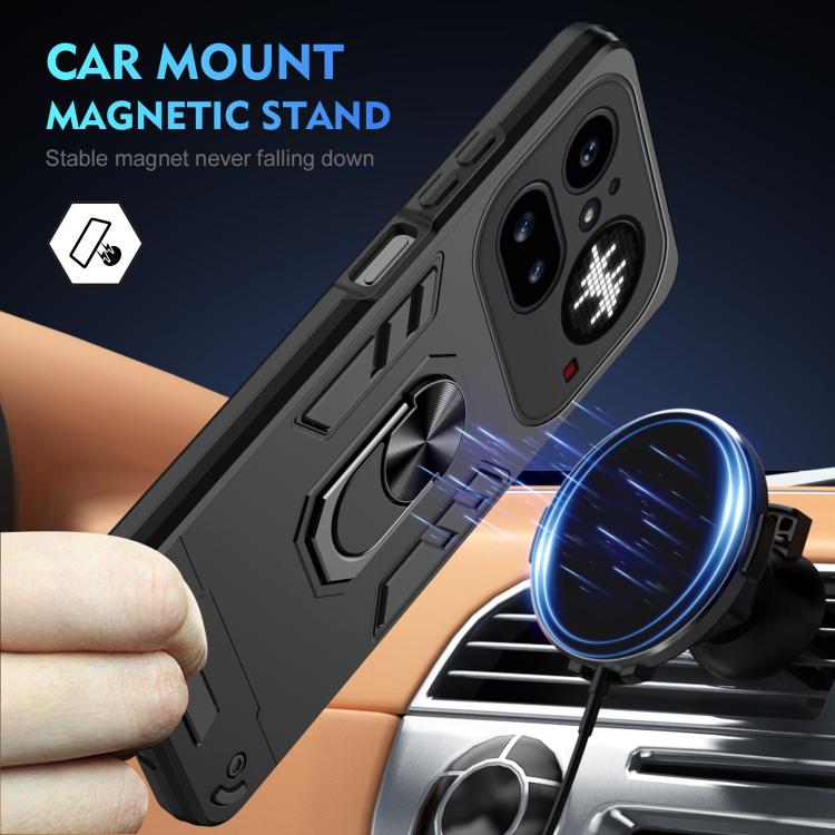 Shockproof Metal Ring Holder Phone Case, For Nothing Phone 4a Pro, For Nothing Phone 4a