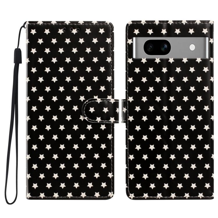 Star Pattern Magnetic Buckle Vegan Leather Phone Case with Wrist Strap, For Google Pixel 11 Pro XL, For Google Pixel 11 Pro, For Google Pixel 10 Pro XL, For Google Pixel 9 Pro / 10 Pro, For Google Pixel 9a, For Google Pixel 8a, For Google Pixel 8 Pro  ...