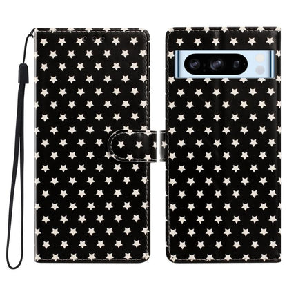 Star Pattern Magnetic Buckle Vegan Leather Phone Case with Wrist Strap, For Google Pixel 11 Pro XL, For Google Pixel 11 Pro, For Google Pixel 10 Pro XL, For Google Pixel 9 Pro / 10 Pro, For Google Pixel 9a, For Google Pixel 8a, For Google Pixel 8 Pro  ...