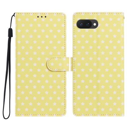 Star Pattern Magnetic Buckle Vegan Leather Phone Case with Wrist Strap, For Google Pixel 11 Pro XL, For Google Pixel 11 Pro, For Google Pixel 10 Pro XL, For Google Pixel 9 Pro / 10 Pro, For Google Pixel 9a, For Google Pixel 8a, For Google Pixel 8 Pro  ...
