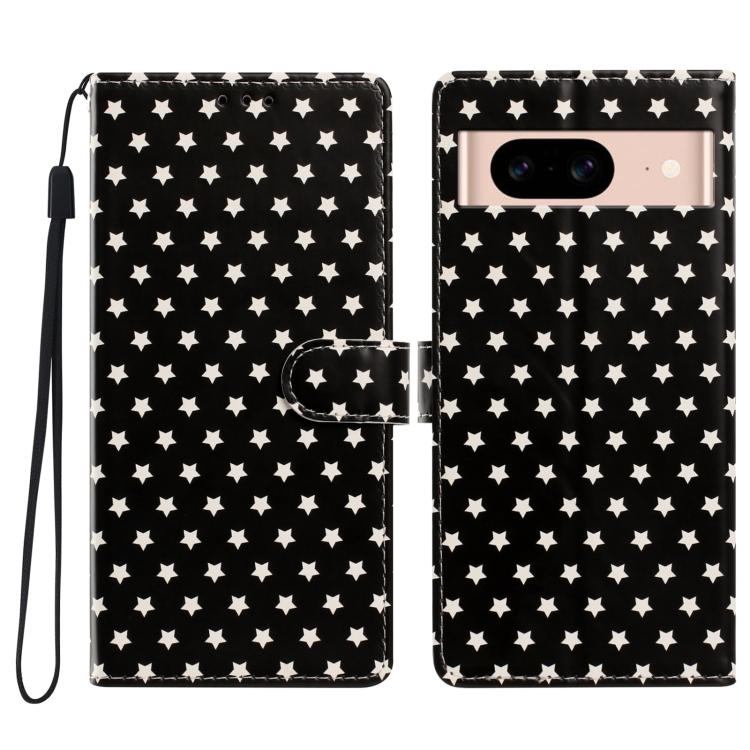 Star Pattern Magnetic Buckle Vegan Leather Phone Case with Wrist Strap, For Google Pixel 11 Pro XL, For Google Pixel 11 Pro, For Google Pixel 10 Pro XL, For Google Pixel 9 Pro / 10 Pro, For Google Pixel 9a, For Google Pixel 8a, For Google Pixel 8 Pro  ...
