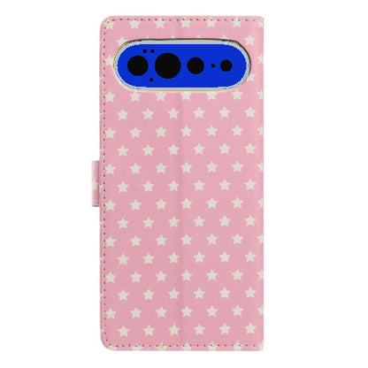 Star Pattern Magnetic Buckle Vegan Leather Phone Case with Wrist Strap, For Google Pixel 11 Pro XL, For Google Pixel 11 Pro, For Google Pixel 10 Pro XL, For Google Pixel 9 Pro / 10 Pro, For Google Pixel 9a, For Google Pixel 8a, For Google Pixel 8 Pro  ...
