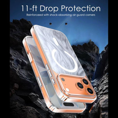 Crystal Fox Tail Pattern Magnetic Phone Case, For iPhone 18 Pro / 17 Pro, For iPhone 18 Pro Max / 17 Pro Max