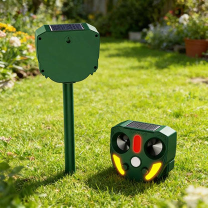 Répulsif Solaire Extérieur à Ultrasons et Infrarouges pour Animaux, 706