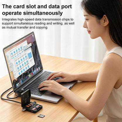 ADS-319 Multifunctional Portable Dual-Purpose Card Reader Storage Box