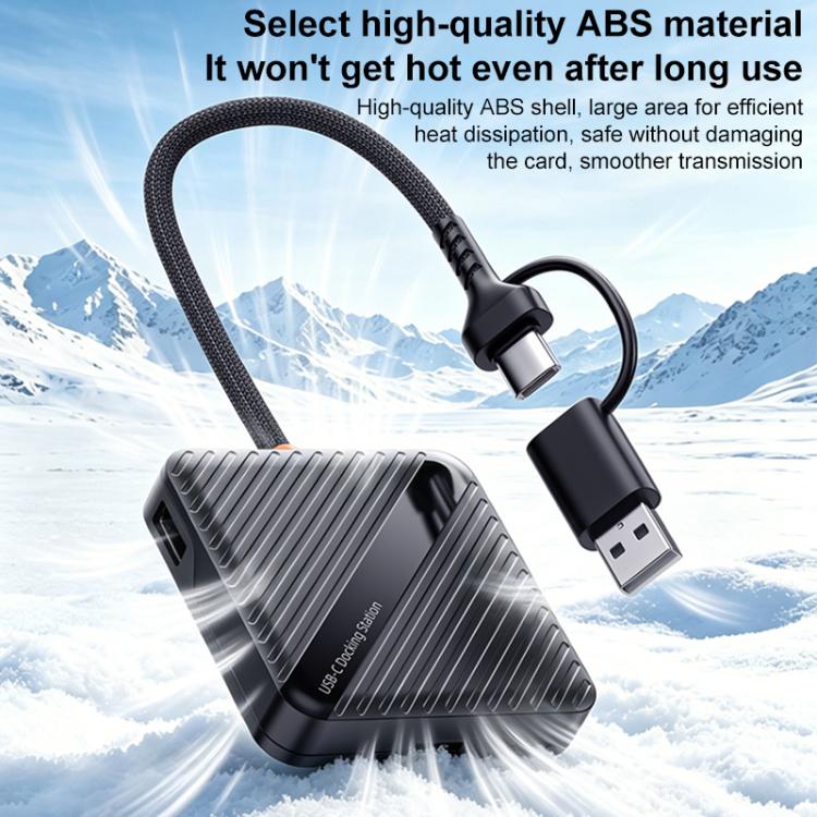 ADS-319 Multifunctional Portable Dual-Purpose Card Reader Storage Box
