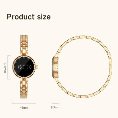 L6 Zinc Alloy Smart Bracelet Supports Call Reminder / Heart Rate / Sleep / Blood Oxygen / Pressure
