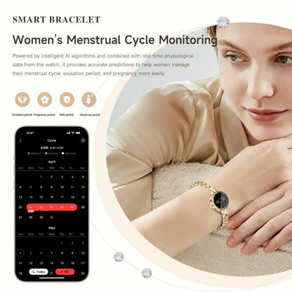 L6 Zinc Alloy Smart Bracelet Supports Call Reminder / Heart Rate / Sleep / Blood Oxygen / Pressure