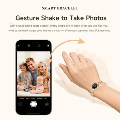 L6 Zinc Alloy Smart Bracelet Supports Call Reminder / Heart Rate / Sleep / Blood Oxygen / Pressure