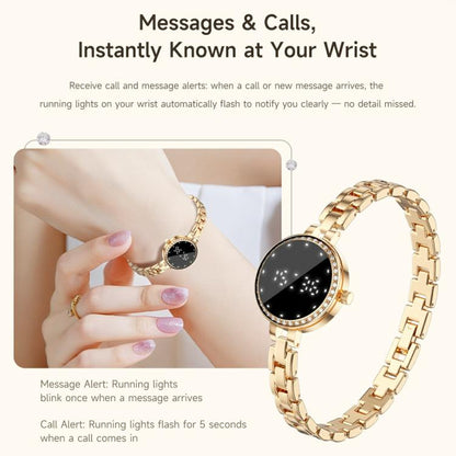 L6 Zinc Alloy Smart Bracelet Supports Call Reminder / Heart Rate / Sleep / Blood Oxygen / Pressure