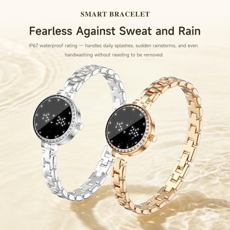 L6 Zinc Alloy Smart Bracelet Supports Call Reminder / Heart Rate / Sleep / Blood Oxygen / Pressure
