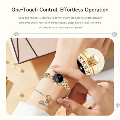 L6 Zinc Alloy Smart Bracelet Supports Call Reminder / Heart Rate / Sleep / Blood Oxygen / Pressure