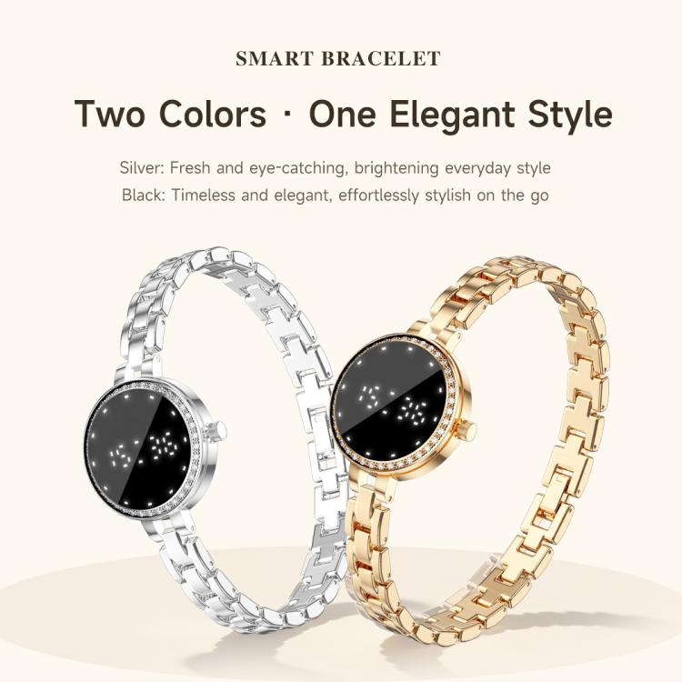 L6 Zinc Alloy Smart Bracelet Supports Call Reminder / Heart Rate / Sleep / Blood Oxygen / Pressure