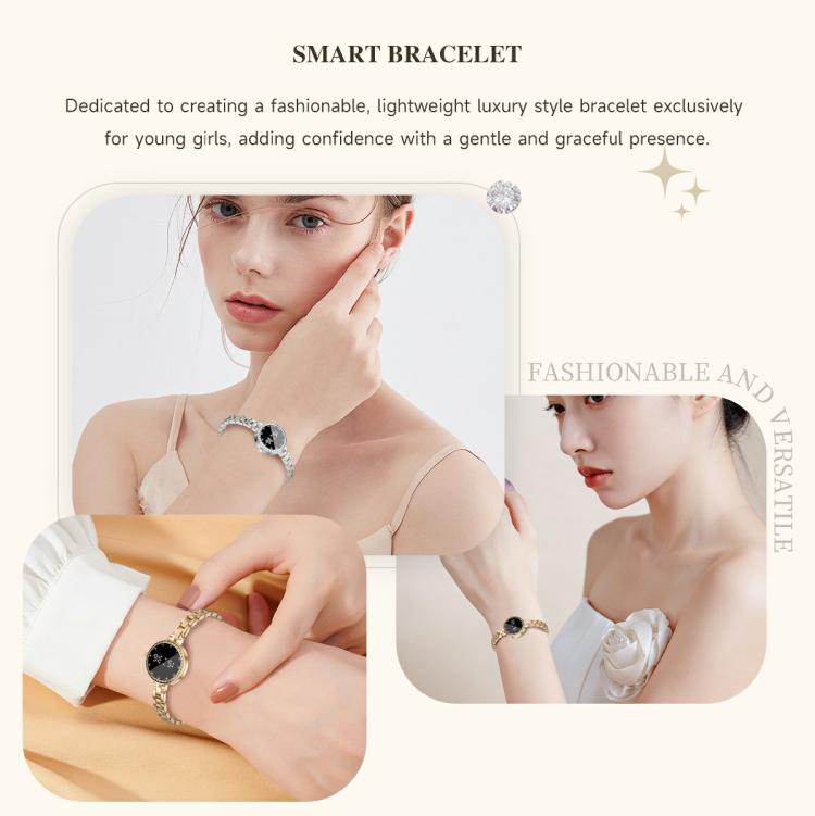 L6 Zinc Alloy Smart Bracelet Supports Call Reminder / Heart Rate / Sleep / Blood Oxygen / Pressure