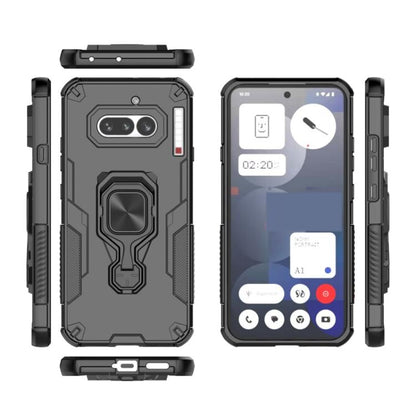 Coque de téléphone WANLONFENG en métal avec béquille et protection d'écran, pour Nothing Phone 4a, pour Nothing Phone 3, pour Nothing CMF Phone 2 Pro