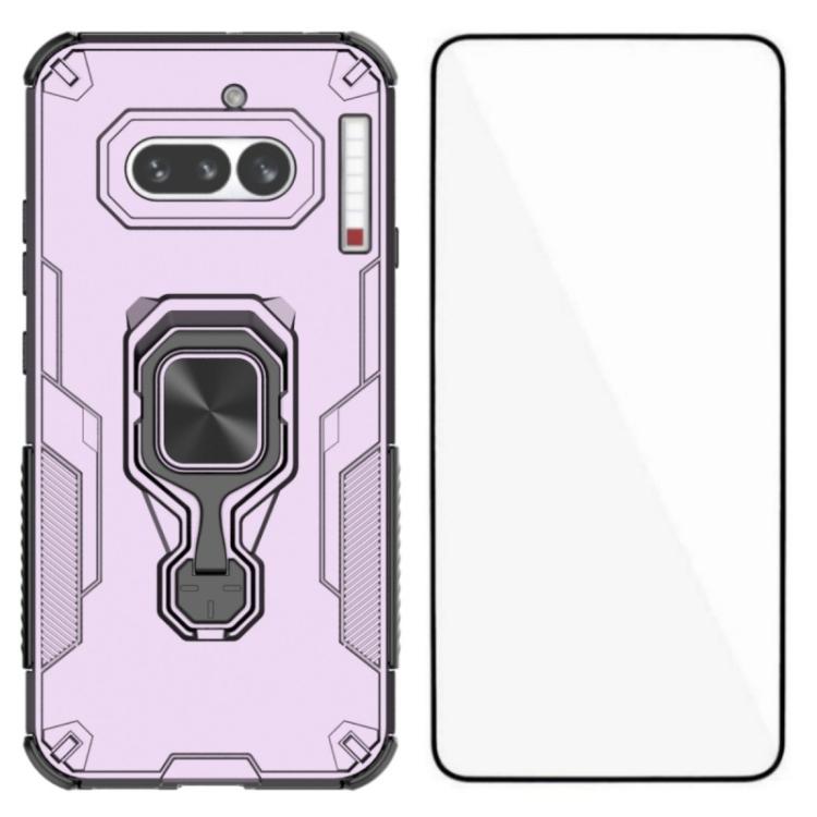 Coque de téléphone WANLONFENG en métal avec béquille et protection d'écran, pour Nothing Phone 4a, pour Nothing Phone 3, pour Nothing CMF Phone 2 Pro