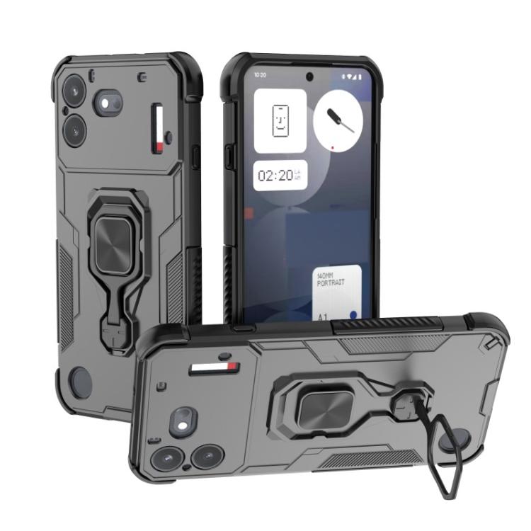 WANLONFENG Metal Kickstand Phone Case with Screen Protector, For Nothing Phone 4b, For Nothing Phone 4a, For Nothing Phone 3, For Nothing CMF Phone 2 Pro