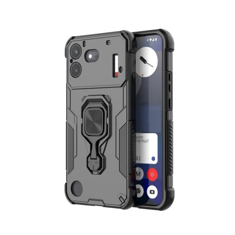 WANLONFENG Metal Kickstand Phone Case with Screen Protector, For Nothing Phone 4b, For Nothing Phone 4a, For Nothing Phone 3, For Nothing CMF Phone 2 Pro