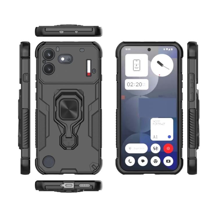 WANLONFENG Metal Kickstand Phone Case with Screen Protector, For Nothing Phone 4b, For Nothing Phone 4a, For Nothing Phone 3, For Nothing CMF Phone 2 Pro