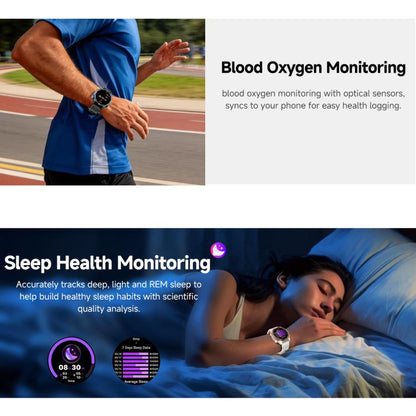 HD350 Pro 1.32 inch AMOLED GPS Sport Smart Watch, Support Bluetooth Call / Sleep / Blood Oxygen / Heart Rate / Long Sitting Health Monitor