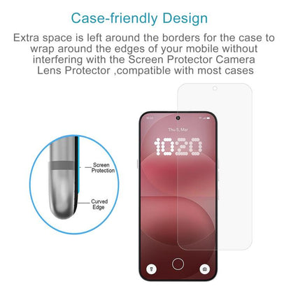 50pcs 0.18mm High Aluminum Tempered Glass Film, Support Fingerprint Unlocking, For Nothing Phone 4a Pro