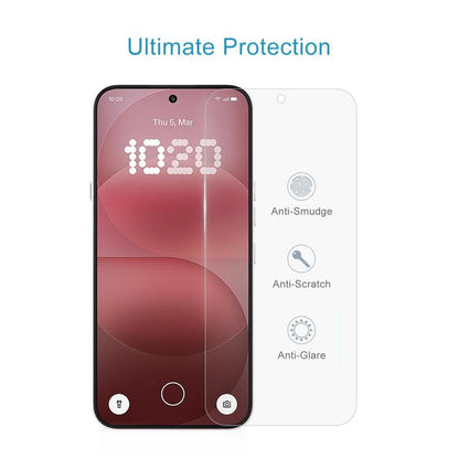 50pcs 0.18mm High Aluminum Tempered Glass Film, Support Fingerprint Unlocking, For Nothing Phone 4a Pro