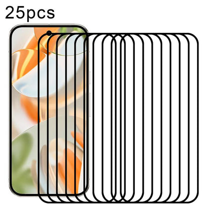 25pcs Full Glue Screen Tempered Glass Film, Support Fingerprint Unlocking, For Google Pixel 10 Pro XL, For Google Pixel 10 Pro, For Google Pixel 10, For Google Pixel 9 Pro XL, For Google Pixel 9 Pro, For Google Pixel 9, For Google Pixel 8a             ...