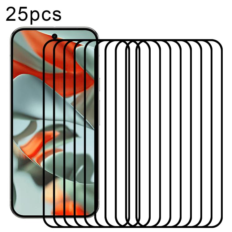 25pcs Full Glue Screen Tempered Glass Film, Support Fingerprint Unlocking, For Google Pixel 10 Pro XL, For Google Pixel 10 Pro, For Google Pixel 10, For Google Pixel 9 Pro XL, For Google Pixel 9 Pro, For Google Pixel 9, For Google Pixel 8a             ...