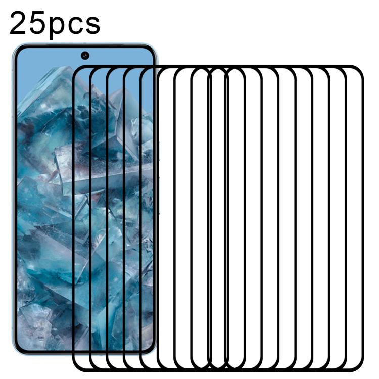 25pcs Full Glue Screen Tempered Glass Film, Support Fingerprint Unlocking, For Google Pixel 10 Pro XL, For Google Pixel 10 Pro, For Google Pixel 10, For Google Pixel 9 Pro XL, For Google Pixel 9 Pro, For Google Pixel 9, For Google Pixel 8a             ...