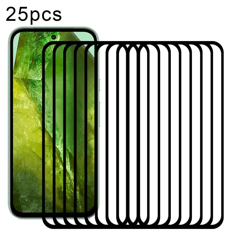 25pcs Full Glue Screen Tempered Glass Film, Support Fingerprint Unlocking, For Google Pixel 10 Pro XL, For Google Pixel 10 Pro, For Google Pixel 10, For Google Pixel 9 Pro XL, For Google Pixel 9 Pro, For Google Pixel 9, For Google Pixel 8a             ...