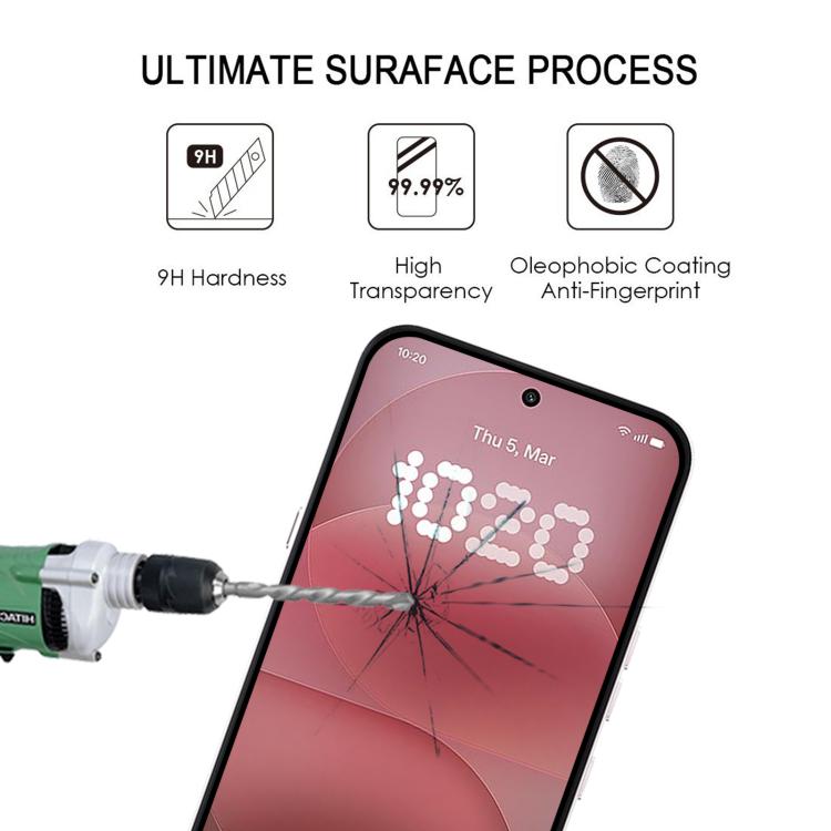 Full Glue Screen Tempered Glass Film, Support Fingerprint Unlocking, For Nothing Phone 4a Pro