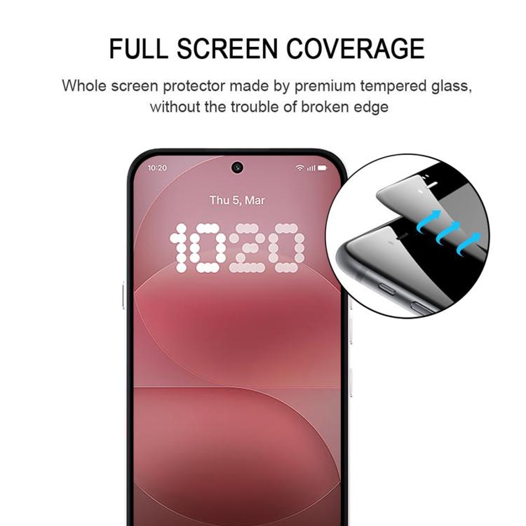 25pcs Full Glue Screen Tempered Glass Film, Support Fingerprint Unlocking, For Nothing Phone 4a Pro