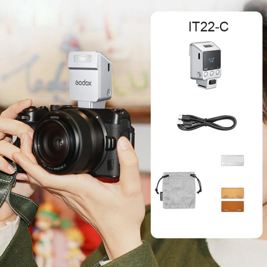 Godox iT22 TTL Mini iFlash Kamera-Blitzlicht, iT22 C für Canon, iT22 N für Nikon, iT22 S für Sony, iT22 F für FUJIFILM, iT22 O für Olympus / Panasonic