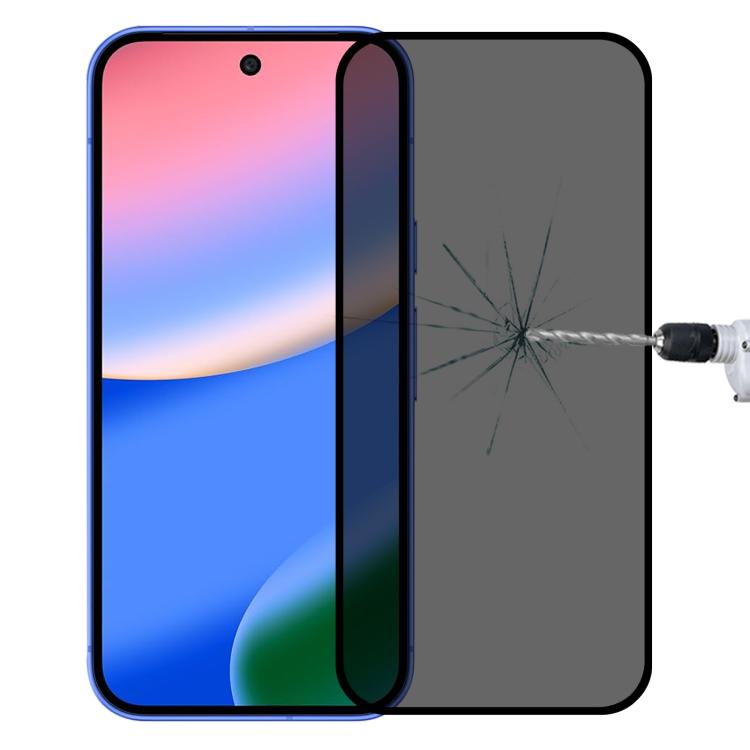 Full Cover Anti-peeping Tempered Glass Film, Support Fingerprint Unlocking, For Google Pixel 10 Pro XL, For Google Pixel 10 Pro, For Google Pixel 10, For Google Pixel 9 Pro XL, For Google Pixel 9 Pro, For Google Pixel 9, For Google Pixel 8a            ...