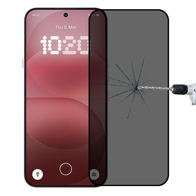Full Cover Anti-peeping Tempered Glass Film, Support Fingerprint Unlocking, For Nothing Phone 4a Pro