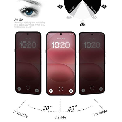 25pcs High Transparency Full Cover Anti-spy Tempered Glass Film, Support Fingerprint Unlocking, For Nothing Phone 4a Pro