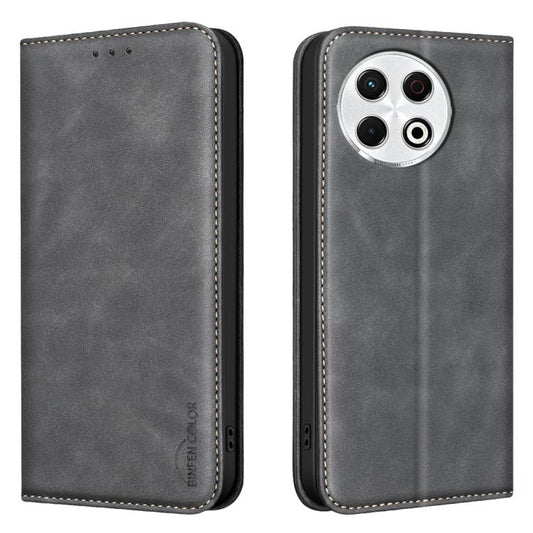BINFEN COLOR Calfskin Texture Magnetic RFID Vegan Leather Phone Case, For Tecno Spark 30 Pro 4G, For Tecno Spark 30 4G, For Tecno Spark 20 Pro+, For Tecno Spark 20 Pro, For Tecno Spark Go 2024 / Pop 8, For Tecno Spark 20
