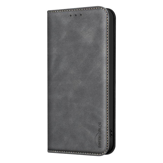 BINFEN COLOR Calfskin Texture Magnetic RFID Vegan Leather Phone Case, For Tecno Spark 30 Pro 4G, For Tecno Spark 30 4G, For Tecno Spark 20 Pro+, For Tecno Spark 20 Pro, For Tecno Spark Go 2024 / Pop 8, For Tecno Spark 20
