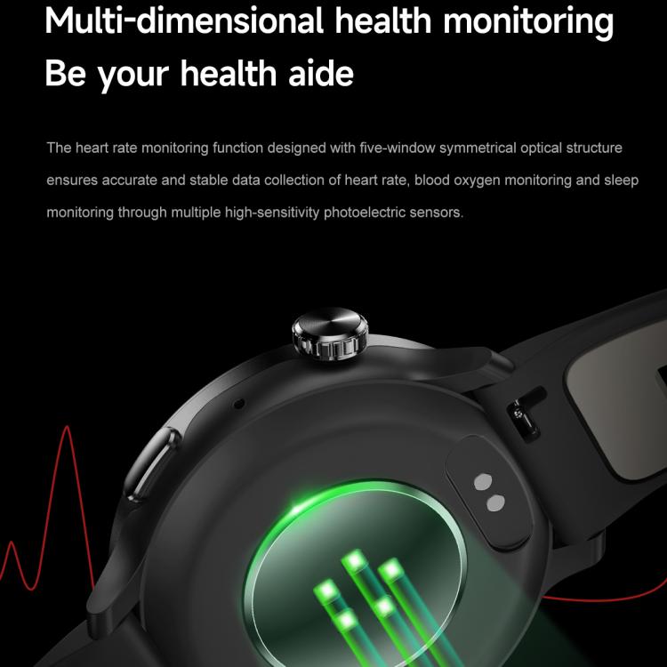 S666 1.43 inch AMOLED HD GPS Sport Smart Watch, Support Bluetooth Call / Sleep / Blood Oxygen / Heart Rate / Female Menstrual Cycle