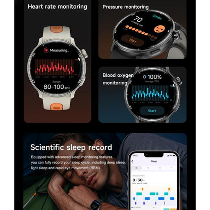 S666 1.43 inch AMOLED HD GPS Sport Smart Watch, Support Bluetooth Call / Sleep / Blood Oxygen / Heart Rate / Female Menstrual Cycle