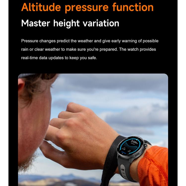 S666 1.43 inch AMOLED HD GPS Sport Smart Watch, Support Bluetooth Call / Sleep / Blood Oxygen / Heart Rate / Female Menstrual Cycle
