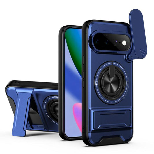Lens Sliding Window Multifunctional Magnetic Shockproof Phone Case, For Google Pixel 11 / 11 Pro, For Google Pixel 10a, For Google Pixel 9a, For Google Pixel 9 Pro XL 5G, For Google Pixel 9, For Google Pixel 8a, For Google Pixel 8 Pro, For Google Pixel...