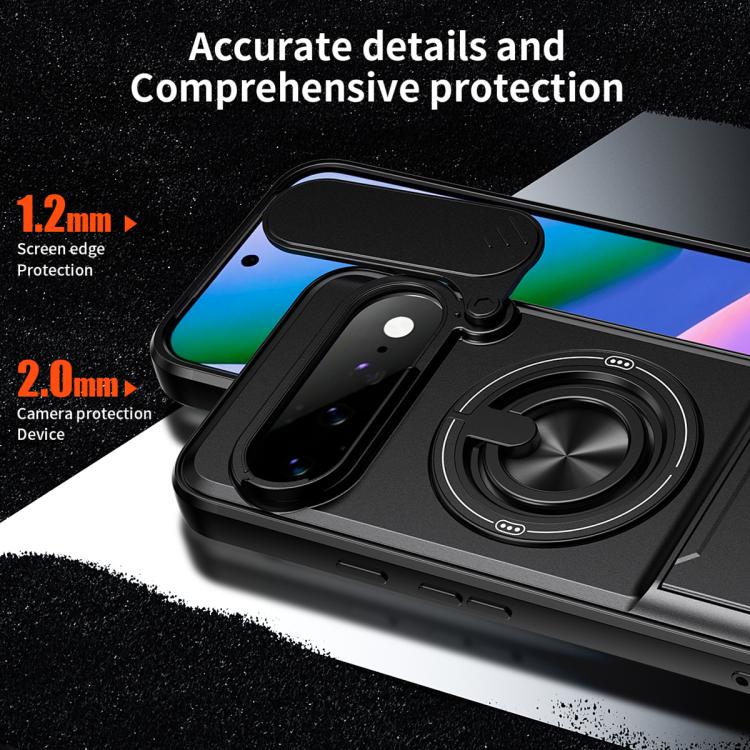 Lens Sliding Window Multifunctional Magnetic Shockproof Phone Case, For Google Pixel 11 / 11 Pro, For Google Pixel 10a, For Google Pixel 9a, For Google Pixel 9 Pro XL 5G, For Google Pixel 9, For Google Pixel 8a, For Google Pixel 8 Pro, For Google Pixel...