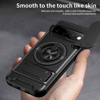 Lens Sliding Window Multifunctional Magnetic Shockproof Phone Case, For Google Pixel 11 / 11 Pro, For Google Pixel 10a, For Google Pixel 9a, For Google Pixel 9 Pro XL 5G, For Google Pixel 9, For Google Pixel 8a, For Google Pixel 8 Pro, For Google Pixel...