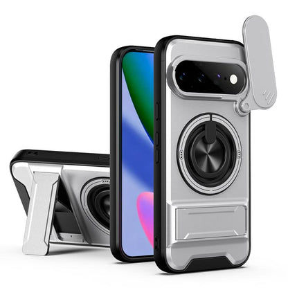 Lens Sliding Window Multifunctional Magnetic Shockproof Phone Case, For Google Pixel 11 / 11 Pro, For Google Pixel 10a, For Google Pixel 9a, For Google Pixel 9 Pro XL 5G, For Google Pixel 9, For Google Pixel 8a, For Google Pixel 8 Pro, For Google Pixel...